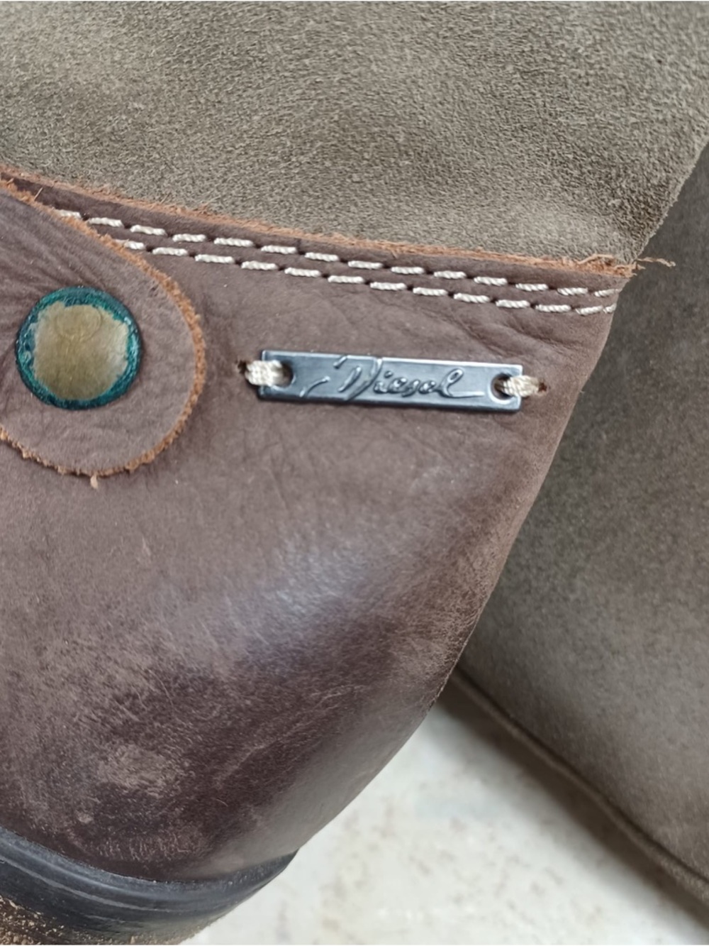 Women's Tall Suede Brown Heeled Boots - Picture 9 of 12
